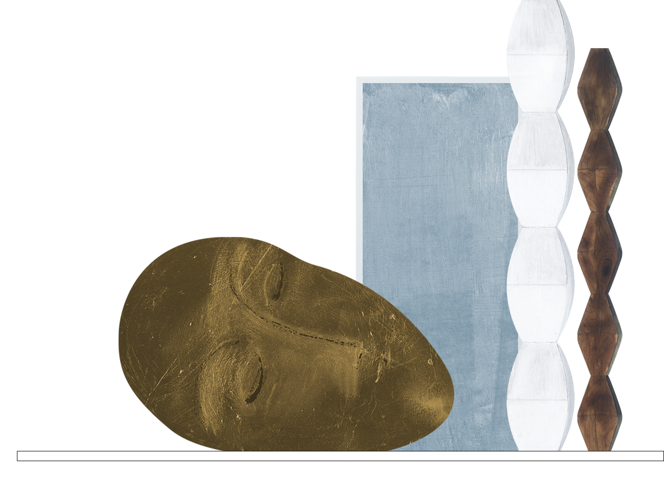 Casamance L'atelier de Brancusi - Lucille Boitelle Elements peints